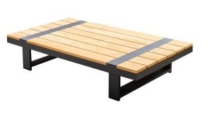 Yuwaa coffee XL alu dark grey/teak - Yoi