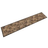 VidaXL Keukenmat wasbaar ochtendprint 60x300 cm fluweel bruin