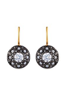 FRED LEIGHTON boucles d'oreilles en or 18ct ornées de diamants