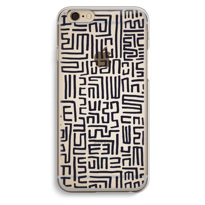 Moroccan Print: iPhone 6 / 6S Transparant Hoesje