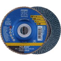 PFERD TOOLS 67768100 PFC 100 Z 80 PSF STEELOX/16,0 Lamellenschijf Diameter 100 mm Boordiameter 16 mm RVS, Staal 10 stuk(s)