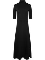 Vince roll-neck fine-knit midi dress - Noir