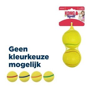 Kong squeezz tpr tennisbal geel assorti (7X7X7 CM 2 ST)