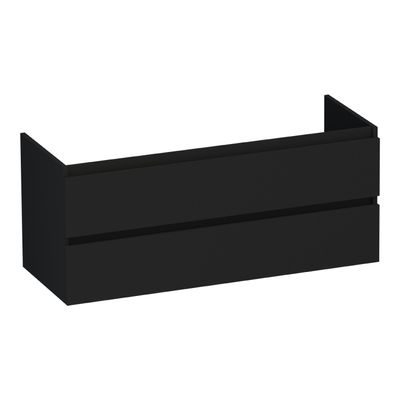 Badkamermeubel Sanitop Solution 120 cm Mat Zwart Sanitop