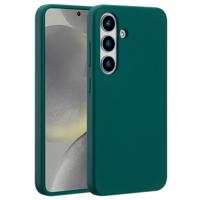Accezz Liquid Silicone Backcover met MagSafe voor Samsung Galaxy S25 Telefoonhoesje Groen