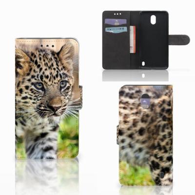 Nokia 2 | Telefoonhoesje | Met pasjeshouder | Baby Luipaard