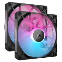 Corsair iCUE LINK RX140 RGB Computer behuizing Ventilator 14 cm Zwart 2 stuk(s) - thumbnail