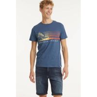 JACK & JONES ORIGINALS T-shirt Laguna van biologisch katoen ensign blue - thumbnail