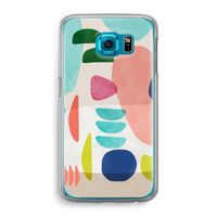 Bold Rounded Shapes: Samsung Galaxy S6 Transparant Hoesje