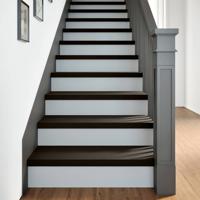 VidaXL Traptreden 2 st 70x30x2 cm massief eikenhout donkerbruin