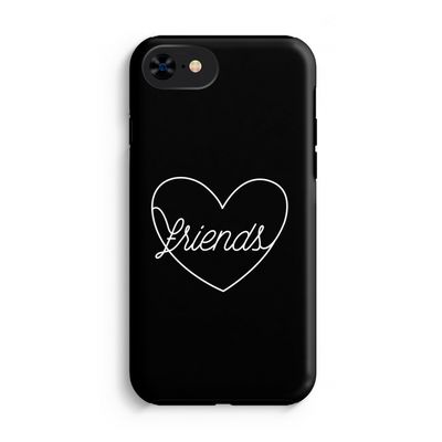 Friends heart black: iPhone SE 2020 Tough Case