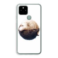 Yin Yang Wolves: Google Pixel 5 Transparant Hoesje