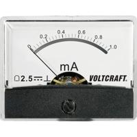 VOLTCRAFT AM-60X46/1MA/DC AM-60X46/1MA/DC Inbouwmeter AM-60X46/1 mA/DC 1 mA Draaispoel