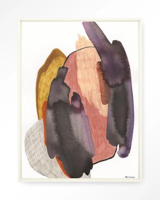 Urban Cotton Wandkleed 'Magnetism' 110 x 145cm in Floating Frame - off white