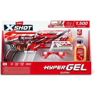 Blaster Hyper Gel - ZURU - X-SHOT Small Clutch - Automatisch en semi-automatisch - 1500 kogeltjes - Bereik 45 m/sec
