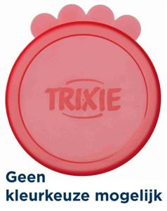 TRIXIE 24551 accessoire voor het voeren, drinken geven & verzorgen van honden en katten Geel Kunststof Hond Blikjesdeksel