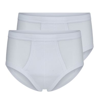 Grote maten Beeren heren slip ondergoed katoen wit klassiek 4-pack Maat 4XL