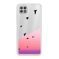 Fly away: Samsung Galaxy A22 4G Transparant Hoesje