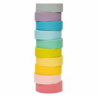 Colorations - washi tape pastel kleuren, set van 10
