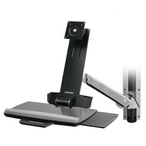 Ergotron StyleView Sit-Stand Combo System Monitor-wandbeugel 1-voudig 25,4 cm (10) - 61,0 cm (24) Aluminium (gepolijst) In hoogte verstelbaar,