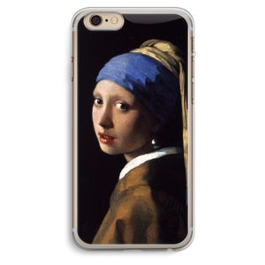The Pearl Earring: iPhone 6 Plus / 6S Plus Transparant Hoesje