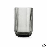 Glas Bidasoa Fosil Grijs Glas 460 ml (6 Stuks)