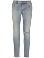 Dolce & Gabbana jean skinny à effet usé - Bleu - thumbnail