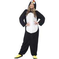 Pinguin onesie verkleedkleding - volwassenen - polyester - Carnaval kostuum - pinguinpakken