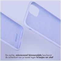 Accezz Liquid Silicone Backcover voor Samsung Galaxy S25 Telefoonhoesje Paars