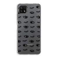 Eye pattern #2: Samsung Galaxy A22 5G Transparant Hoesje