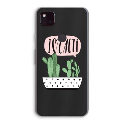 I love cacti: Google Pixel 4a 5G Transparant Hoesje