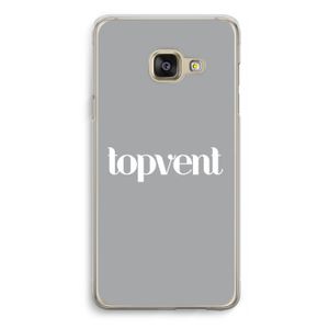 Topvent Grijs Wit: Samsung Galaxy A3 (2016) Transparant Hoesje