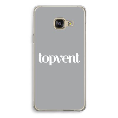 Topvent Grijs Wit: Samsung Galaxy A3 (2016) Transparant Hoesje