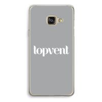 Topvent Grijs Wit: Samsung Galaxy A3 (2016) Transparant Hoesje