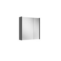 Adema Prime Spiegelkast - 60x63x16cm - inclusief zijpanelen - mat antraciet SW1212815/SW892636
