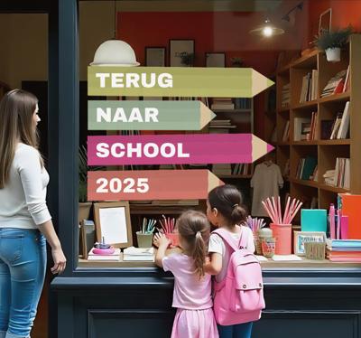 Potloden terug naar school feestdagen sticker