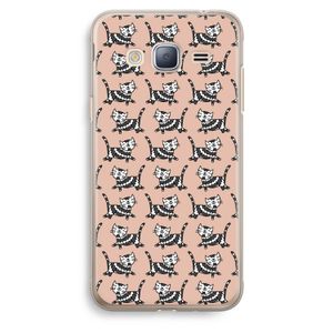 Zwarte poes: Samsung Galaxy J3 (2016) Transparant Hoesje