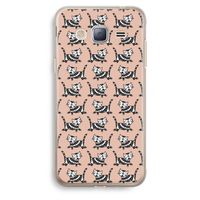 Zwarte poes: Samsung Galaxy J3 (2016) Transparant Hoesje Zwarte poes: Samsung Galaxy J3 (2016) Transparant Hoesje