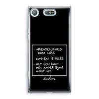 Mijn Motto's: Sony Xperia XZ1 Compact Transparant Hoesje