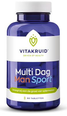 Vitakruid Multi Dag Man Sport 100% Vegan 90