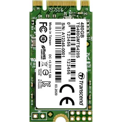 Transcend 420S 480 GB SATA M.2 SSD 2242 harde schijf M.2 SATA 6 Gb/s Retail TS480GMTS420S