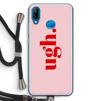 Ugh: Huawei P20 Lite Transparant Hoesje met koord