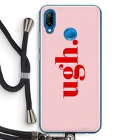 Ugh: Huawei P20 Lite Transparant Hoesje met koord