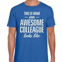 Awesome Colleague fun t-shirt blauw voor heren 2XL  -