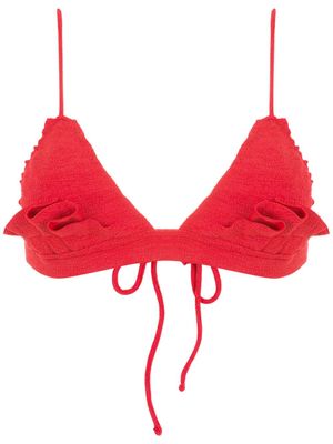 Clube Bossa haut de bikini Winni à volants - Rouge