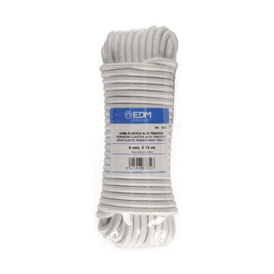 Gevlochten streng EDM 87852 Wit Rubber