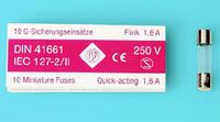 Glaszekeringen 5 x 20mm snel 6,3A doosje (10 stuks)