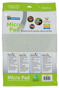 Superfish Micro Pad 120x30cm - Fijnfilter Pre-filter, Zuiver Aquariumwater, Geschikt voor Alle Aquaria