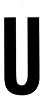 Metafranc Plakletter 100Mm Zwart U - WU0510440 Metafranc Plakletter 100Mm Zwart U - WU0510440