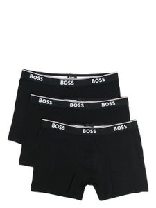 BOSS lot de trois boxers à bande logo - Noir